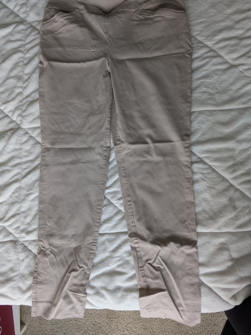 Chico's Straight Leg Pants in Light Taupe